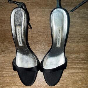 Manolo Blahnik Black Heeled Sandals